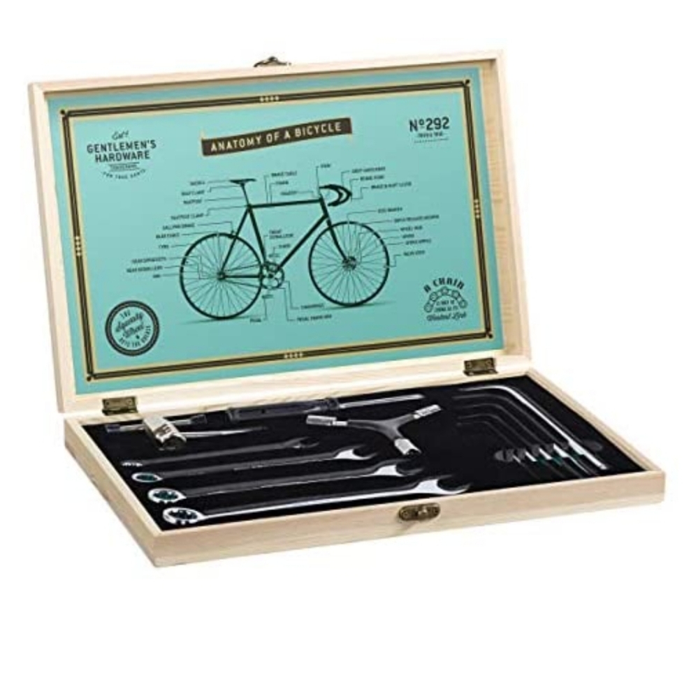 Gentlemen's Hardware Bicycle Tool Kit in Wooden Box